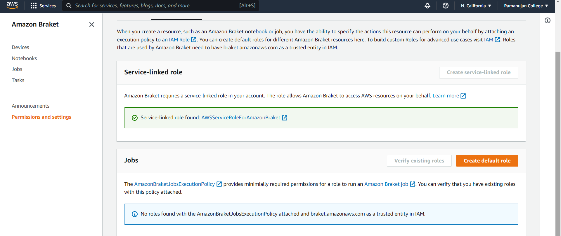 Quantum Computing using Amazon Braket (AWS service)