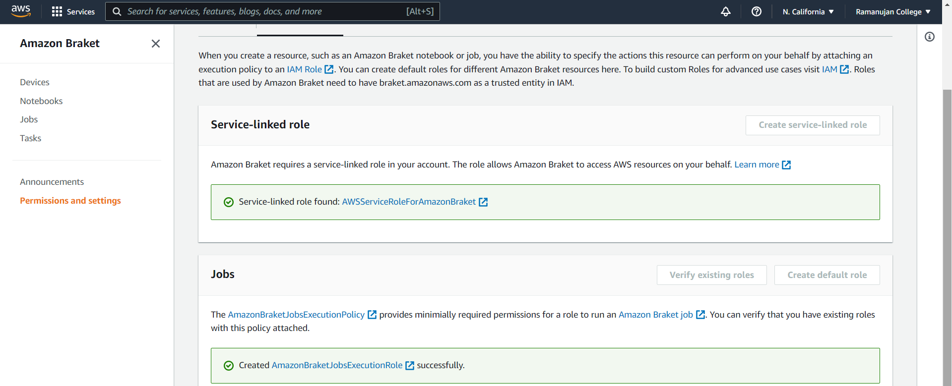 Quantum Computing using Amazon Braket (AWS service)